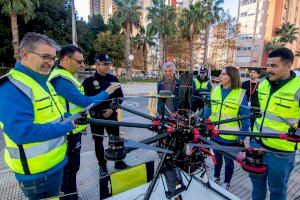 Benidorm acoge una prueba piloto de navegación de drones en entornos urbanos de la Comisión Europea