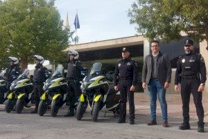 La Policía Local de Mutxamel aumenta su flota de motos con cuatro scooter triciclo