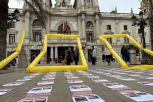 Una concentración pide en Valencia en retorno de los secuestrados en Gaza