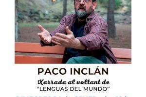 El escritor Paco Inclán presenta Lenguas del mundo en el ciclo ‘Diàlegs de Llibres’