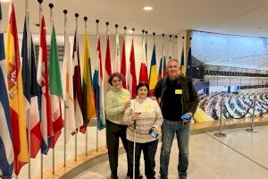 Persones usuàries i professionals d'habitatges tutelats de l'IVASS visiten el Parlament Europeu