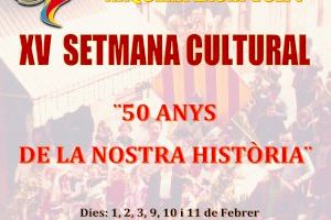 La Falla Náquera- Lauri Volpi de Burjassot celebra su XV Semana Cultural en el año de su 50 Aniversario