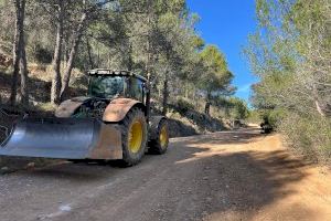 Serra invierte más de 40.000 € en la reparación de 2 pistas forestales