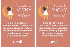 El Corte Inglés donará a la Fundación el Sueño de Vicky el 10% de todas las ventas de la marca Unit infantil hoy