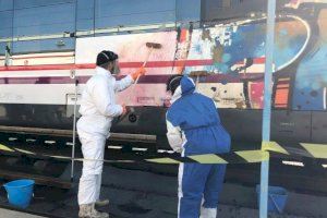 Vandalisme grafiter: les pintades dels trens en la Comunitat Valenciana van costar 1,1 milions d'euros en 2023