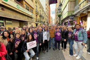 El PSPV de Castelló s'uneix a la marea violeta del 8M sota el lema “Pels drets de les dones, més feminisme”