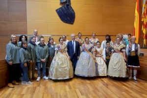 La Diputación de Valencia celebra el acto de recepción fallera con la Junta Local Fallera de Utiel