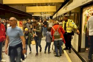 Metrovalencia refuerza su seguridad durante las Fallas