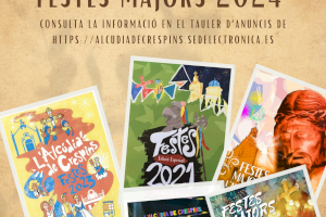 L’Alcúdia de Crespins convoca el concurs de la portada del llibre de les Festes Majors 2024