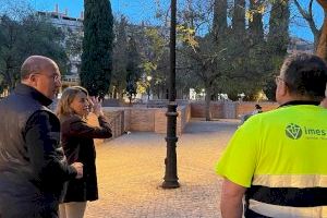 El Ayuntamiento de Valencia invierte cerca de 50.000 euros en el alumbrado del jardín del Antiguo Hospital para incrementar su seguridad