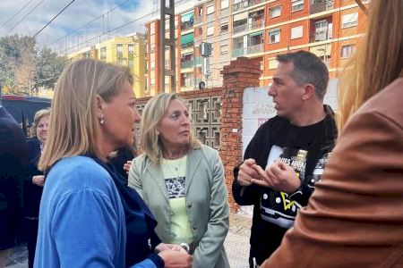 Susana Camarero insta el Govern d’Espanya a escoltar les reivindicacions dels afectats pel pas a nivell d’Alfafar
