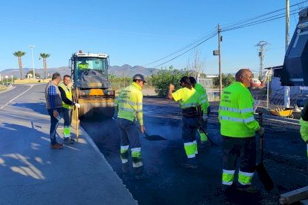 Moncofa millora la seguretat vial amb l’asfaltat de camins rurals