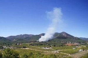 Estabilitzat l'incendi forestal a Onda a les portes de la Serra d’Espadà