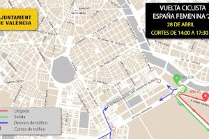 Valencia acoge el 28 de abril la Vuelta Ciclista España Femenina 2024: calles cortadas