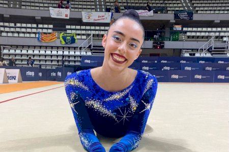 La gimnasta de Quart de Poblet Celia Serrano, subcampeona de España