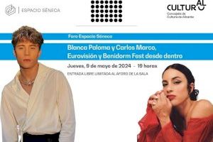 Blanca Paloma y Carlos Marco desvelan los secretos de Eurovisión y del Benidorm Fest en el Foro Espacio Séneca