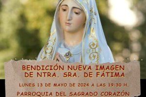 Nueva imagen de la Virgen de Fátima en el Sagrado Corazón de Torrevieja