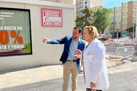 Aceras más anchas y asfalto fonoabsorbente: El Raval de Sant Fèlix remata las primeras calles de la ZBE de Castellón