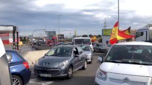 Col·lapse en l'N-340 a Castelló per les marxes lentes dels tractors