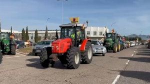 Els trasctors sumen la seua segona setmana de protestas entrant a Castelló