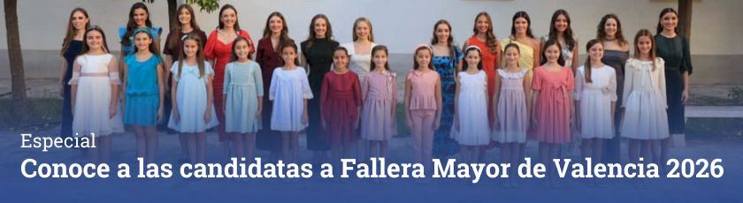 Candidates a Fallera Major de València 2026