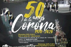 Almenara presenta el divendres els actes commemoratius del 50 Aniversari del Camp de Futbol de la Corona