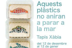 Els usuaris del Tapis de Xàbia converteixen el plàstic en art per a evitar que acabe en la mar