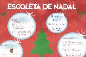 El Poble Nou de Benitatxell apuesta un año más por la conciliación laboral durante las fiestas con su ‘Escoleta de Nadal’
