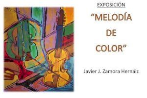 La fusión de la música y el color de Javier Zamora se expone en el Centro Social de la Vila
