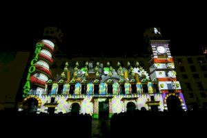 Alicante inicia este viernes la proyección del videomapping de Navidad en la fachada del Ayuntamiento