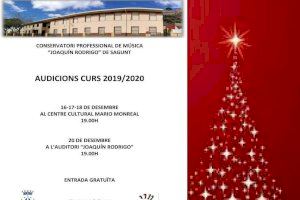 El conservatorio Joaquín Rodrigo de Sagunto presenta su concierto de Navidad