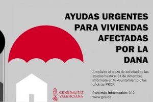 La Generalitat envía más de 3.000 cartas a las personas afectadas por la DANA para informar de las ayudas a la vivienda