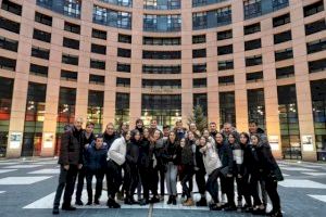 Alumnado del IES Rio Turia de Quart de Poblet participa en la jornada Euroscola en Estrasburgo