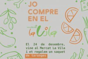 El Mercat La Vila d’Alzira repartirà saquets de taronges la vespra de Nadal