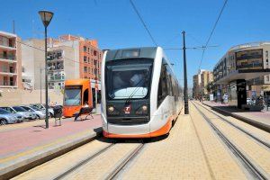 La Generealitat ofreció 154.588 trenes y tranvías en la red del TRAM d'Alacant en 2019
