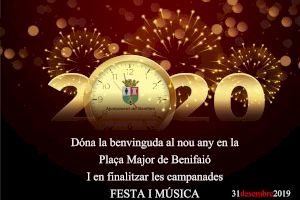 Benifaió dará la bienvenida al 2020 con campanadas, música y fiesta en la Plaza Mayor