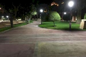 Petrer renueva la iluminación de varios parques por tecnología LED con una subvención del Plan Provincial de Ahorro Energético