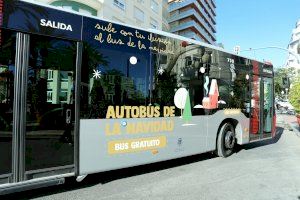 El Autobús de la Navidad de Alicante supera los 12.800 usuarios aumentando en un 75 por ciento su utilización en su segundo año