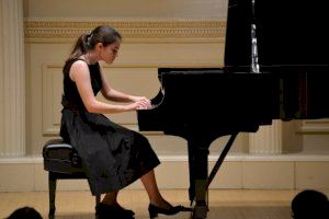 La joven Eugenia Sánchez Durán inaugura el V Ciclo de Conciertos “Pianíssim” en Xàtiva