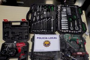La Policía Local de San Vicente recupera diversos objetos presuntamente sustraídos en sendas actuaciones