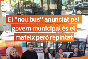 Compromís per Ontinyent se sent enganyat perquè el "nou bus" del govern municipal és l’antic però repintat