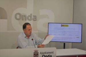 Aguilella: “La Generalitat sigue sin pagar a Onda los 212.000 euros que le debe del Fondo de Cooperación Municipal“