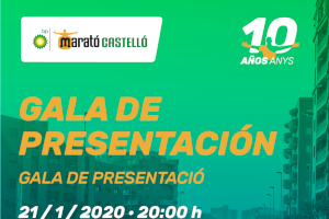 La Marató BP Castelló celebrarà la gala de presentació més especial