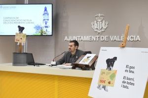 València llança una campanya de concienciació per evitar  els excrements canins en el carrer