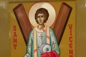 Bendicen un icono de San Vicente Mártir para el Oratorio Sant Felip Neri de Valencia