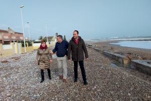 Cs visita la playa de Almassora y pide medidas contra la regresión del litoral sur ante "la inacción histórica de PP y PSOE"