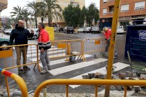 El Ayuntamiento de la Vall d'Uixó realiza obras de accesibilidad en diferentes puntos del municipio