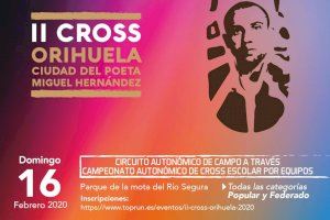 Orihuela acoge este domingo el II Cross Orihuela “Ciudad del Poeta Miguel Hernández”