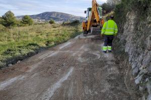 Teulada Moraira acondicionará y asfaltará más de 25 caminos vecinales y calles