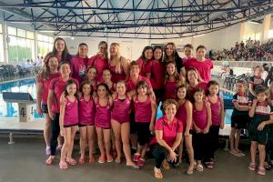 El Aquatic Club Gandia se alza con dos medallas de oro en la Competición de Natación Artística de Promoción de Figuras